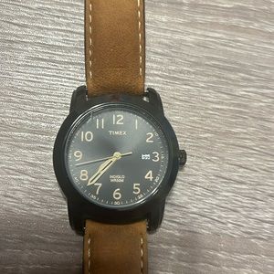 Timex Watch with Genuine Leather band